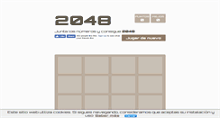 Desktop Screenshot of 2048juego.com